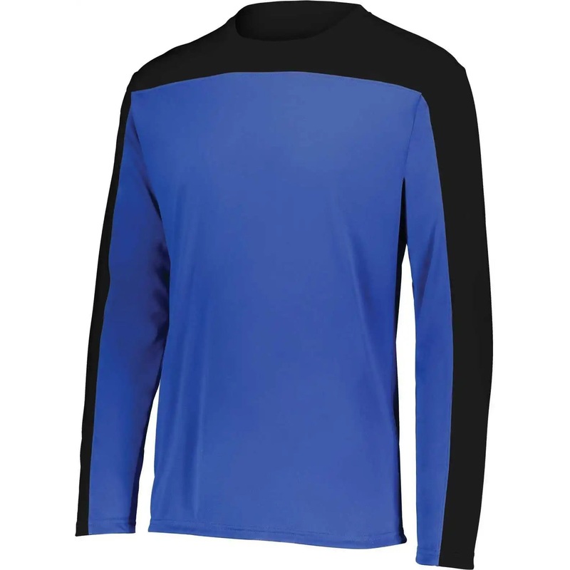 Holloway 223602 Youth Momentum Team Long Sleeve Tee – Royal Black