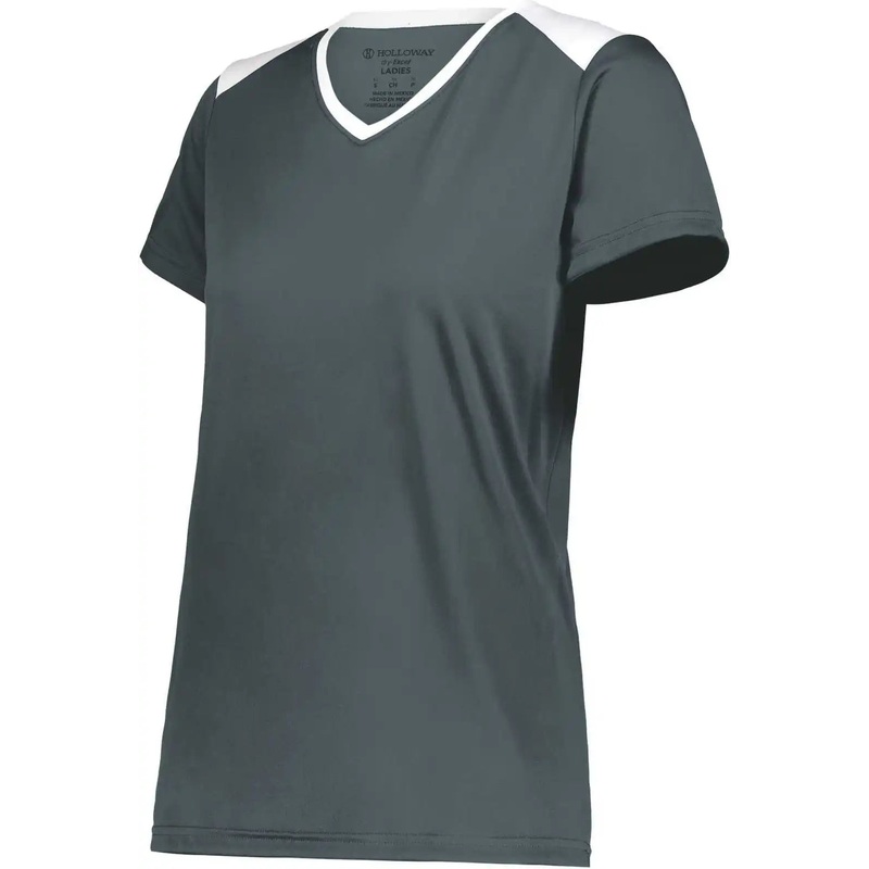 Holloway 223701 Ladies Momentum Team Tee – Iron White