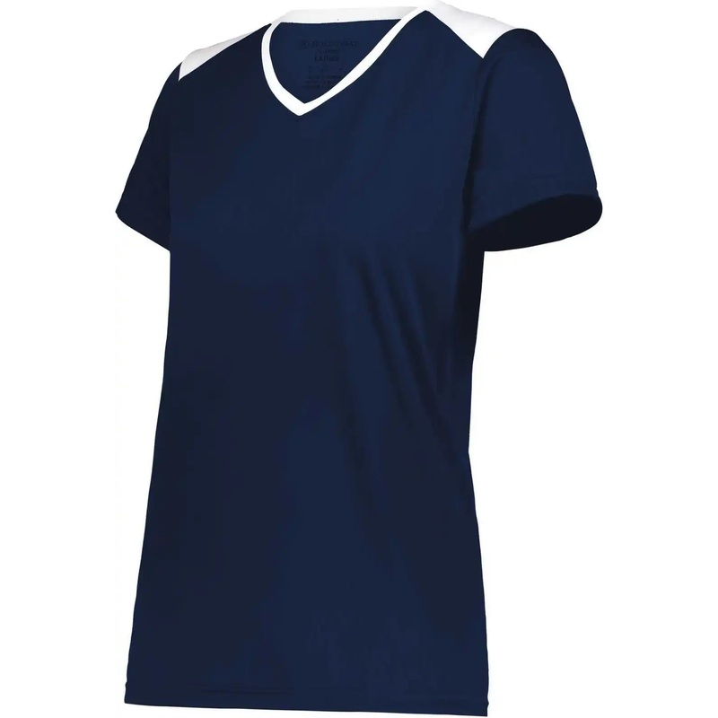 Holloway 223701 Ladies Momentum Team Tee – Navy White