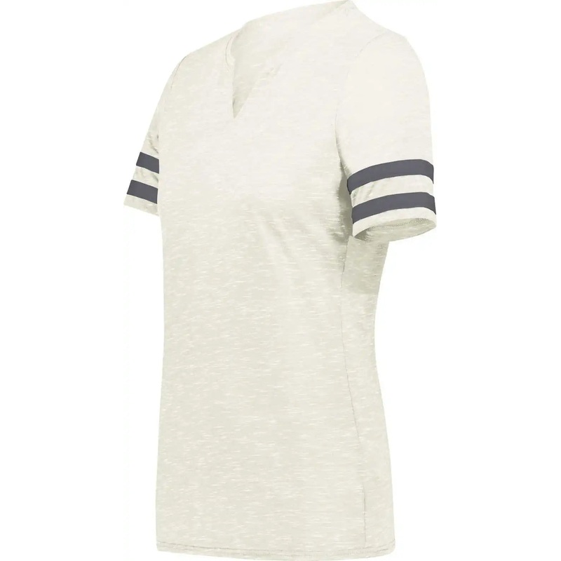 Holloway 223245 Ladies Monterey Tee – Birch Heather Carbon Heather