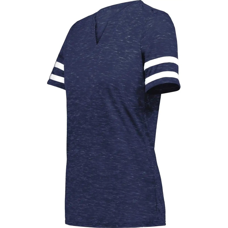 Holloway 223245 Ladies Monterey Tee – Navy Heather White