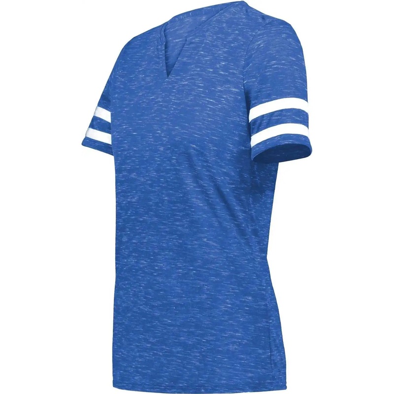 Holloway 223245 Ladies Monterey Tee – Royal Heather White
