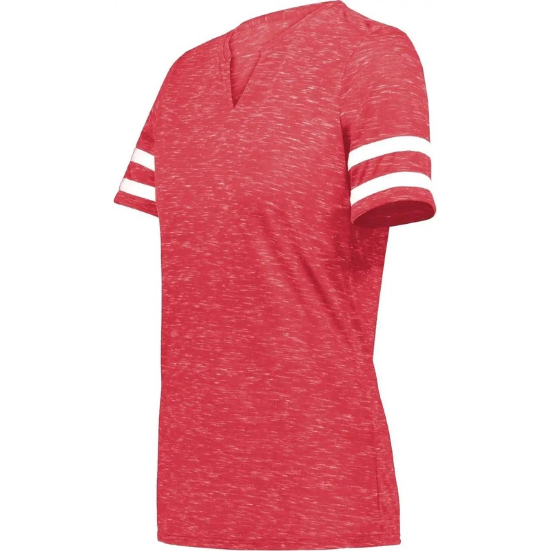 Holloway 223245 Ladies Monterey Tee – Scarlet Heather White