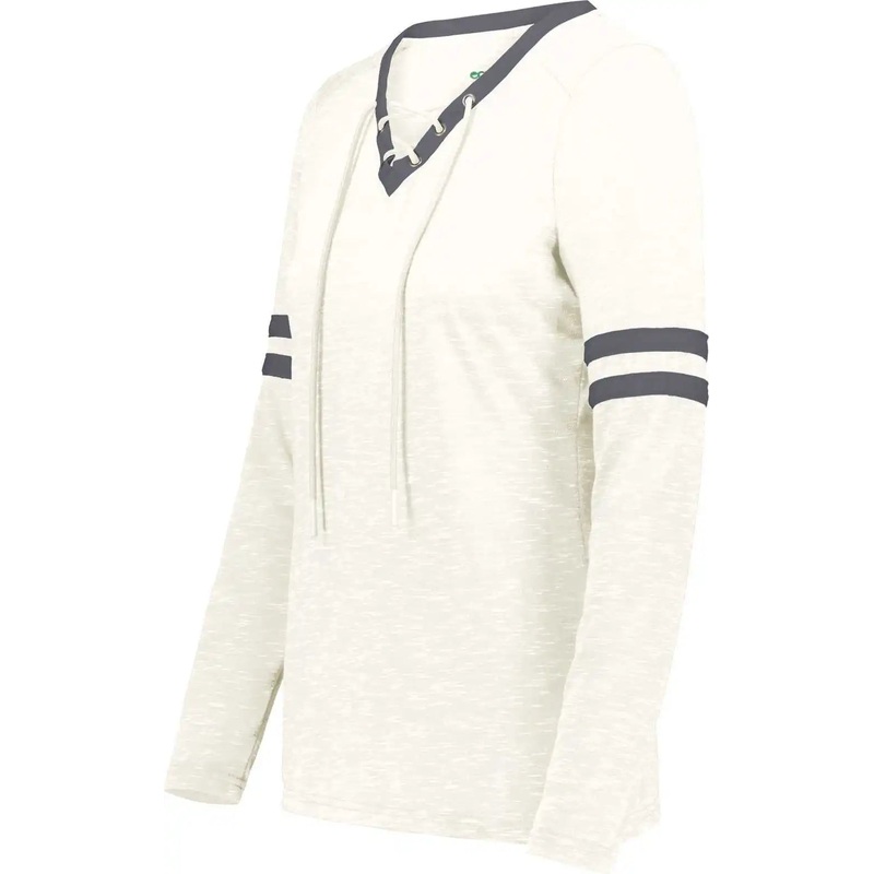 Holloway 223246 Ladies Monterey Long Sleeve Tee – Birch Heather Carbon Heather