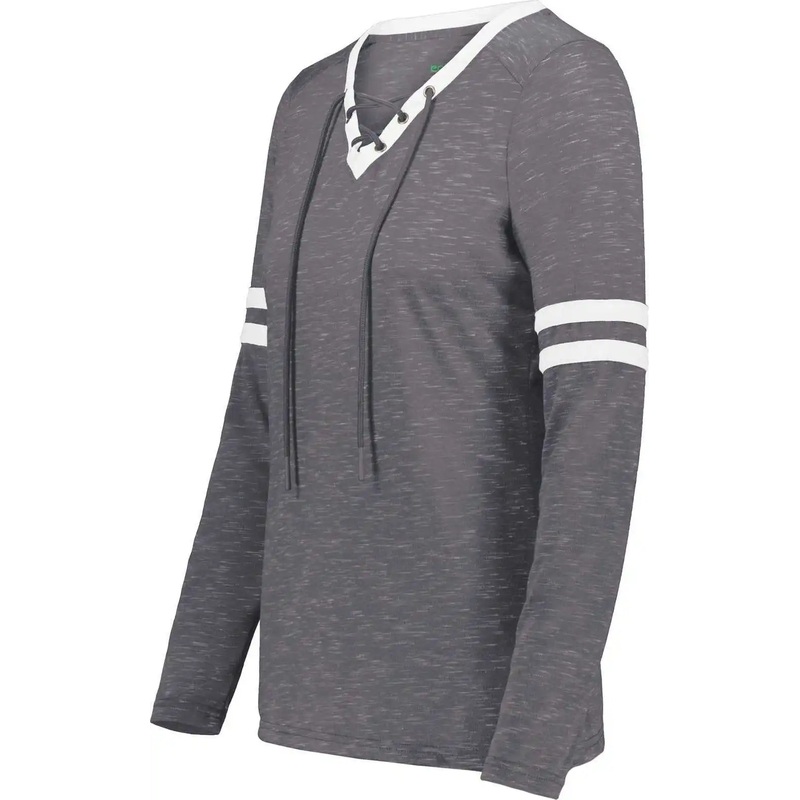 Holloway 223246 Ladies Monterey Long Sleeve Tee – Carbon Heather Athletic Heather