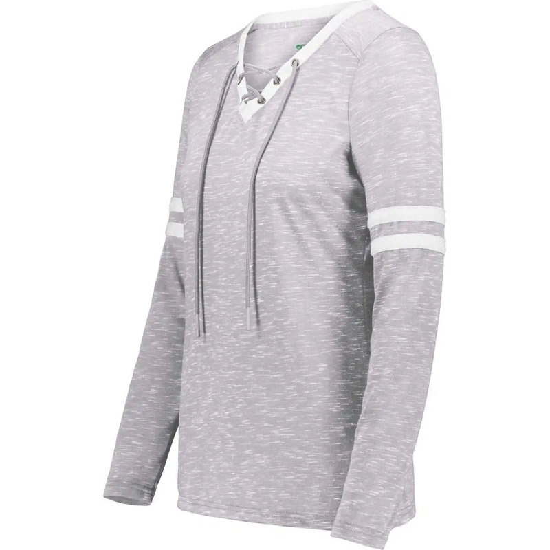 Holloway 223345 Girls Monterey Tee – Athletic Heather White