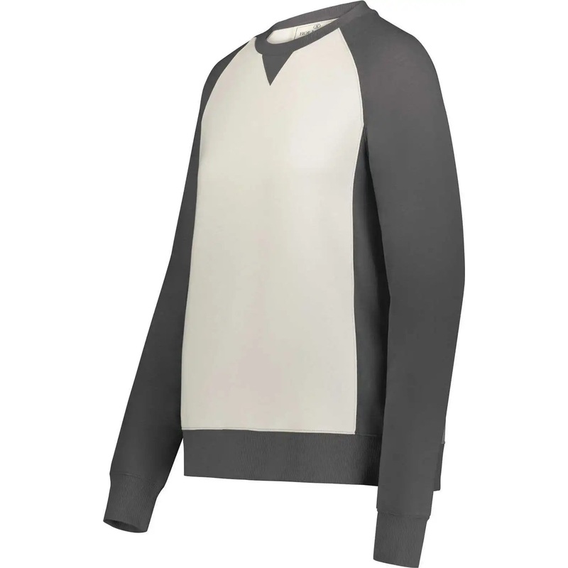 Holloway 223490 Ladies Ivy League Fleece Crew – Carbon Heather Birch
