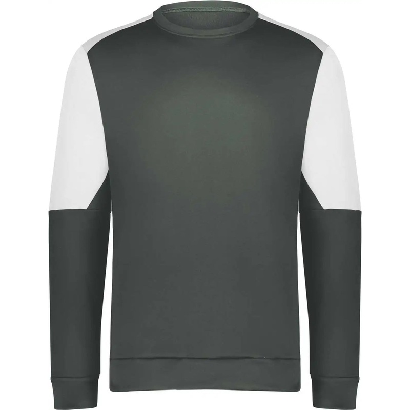 Holloway 223525 Momentum Team Fleece Crew – Iron White