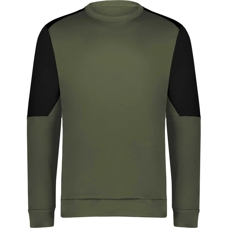 Holloway 223525 Momentum Team Fleece Crew – Olive Black