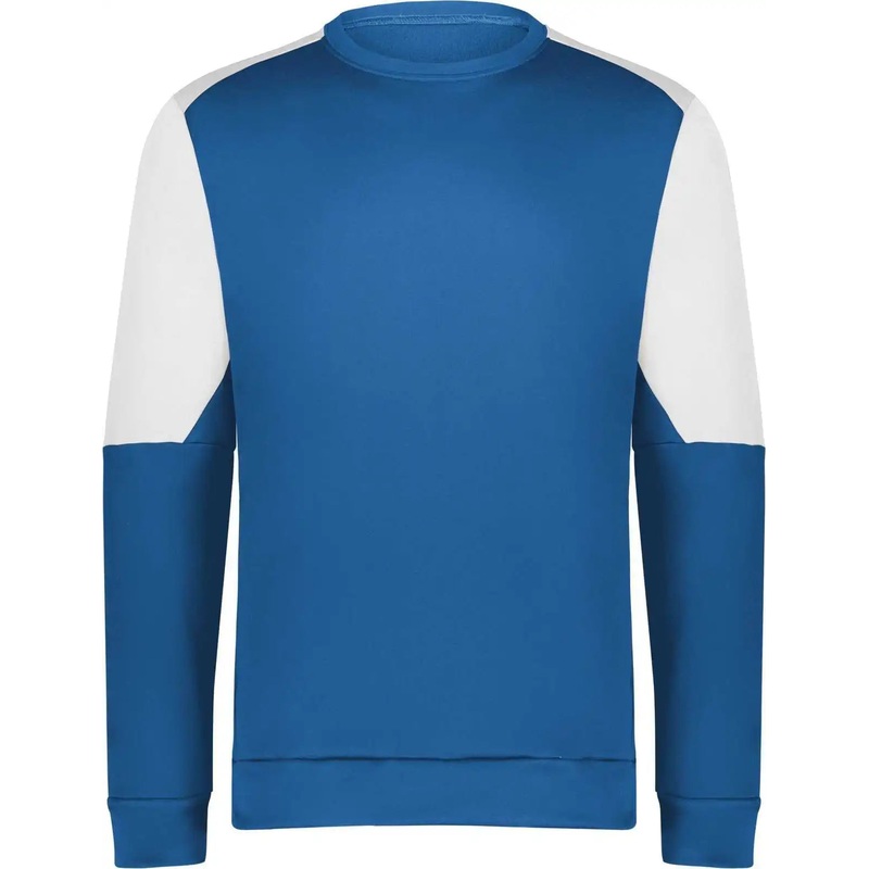 Holloway 223525 Momentum Team Fleece Crew – Royal White