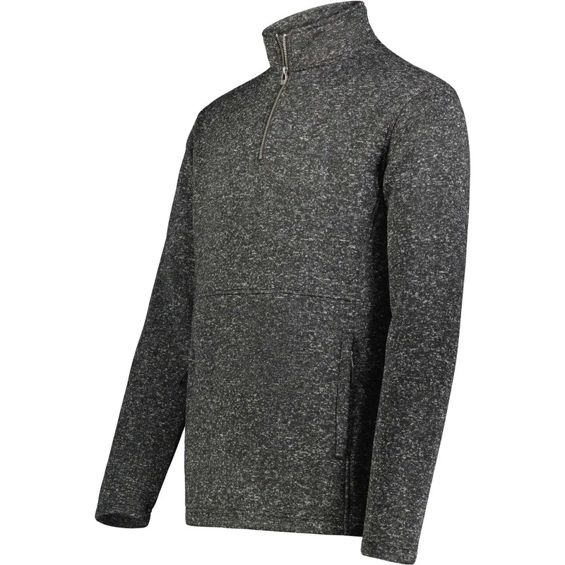 Holloway 223540 Alpine Sweater Fleece 1/4 Zip Pullover – Black Heather