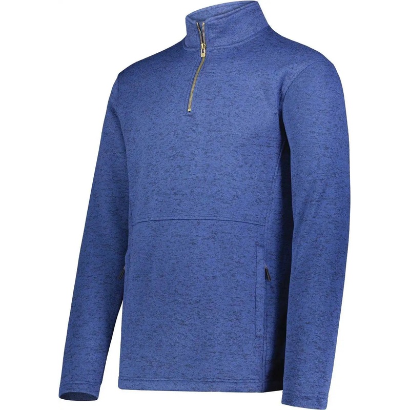 Holloway 223540 Alpine Sweater Fleece 1/4 Zip Pullover – Navy Heather