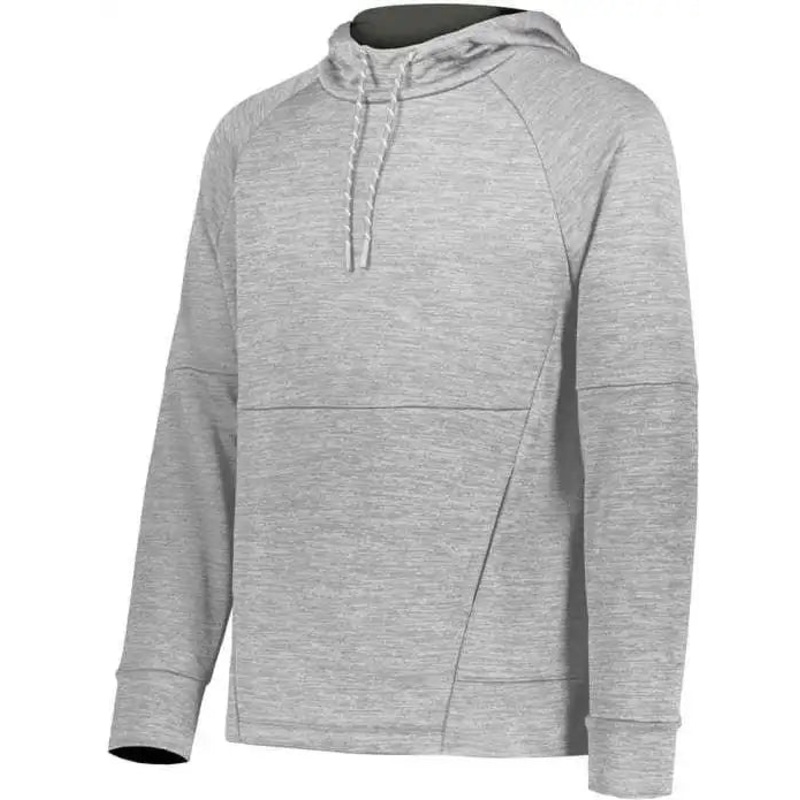 Holloway 223580 All Pro Performance Fleece Hoodie – Athletic Grey Heather Iron