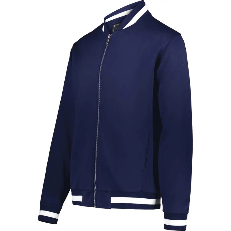 Holloway 223647 Youth V Street Full Zip Jacket – Navy White
