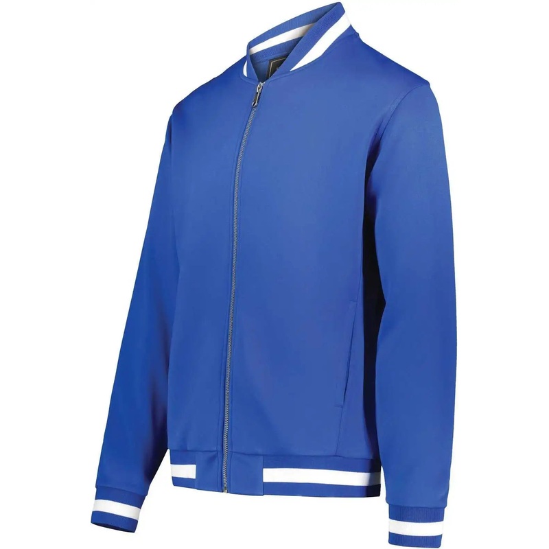 Holloway 223647 Youth V Street Full Zip Jacket – Royal White
