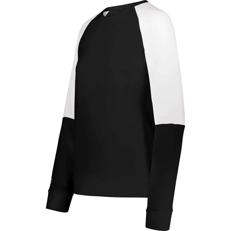 Holloway 223725 Ladies Momentum Team Fleece Crew – Black White
