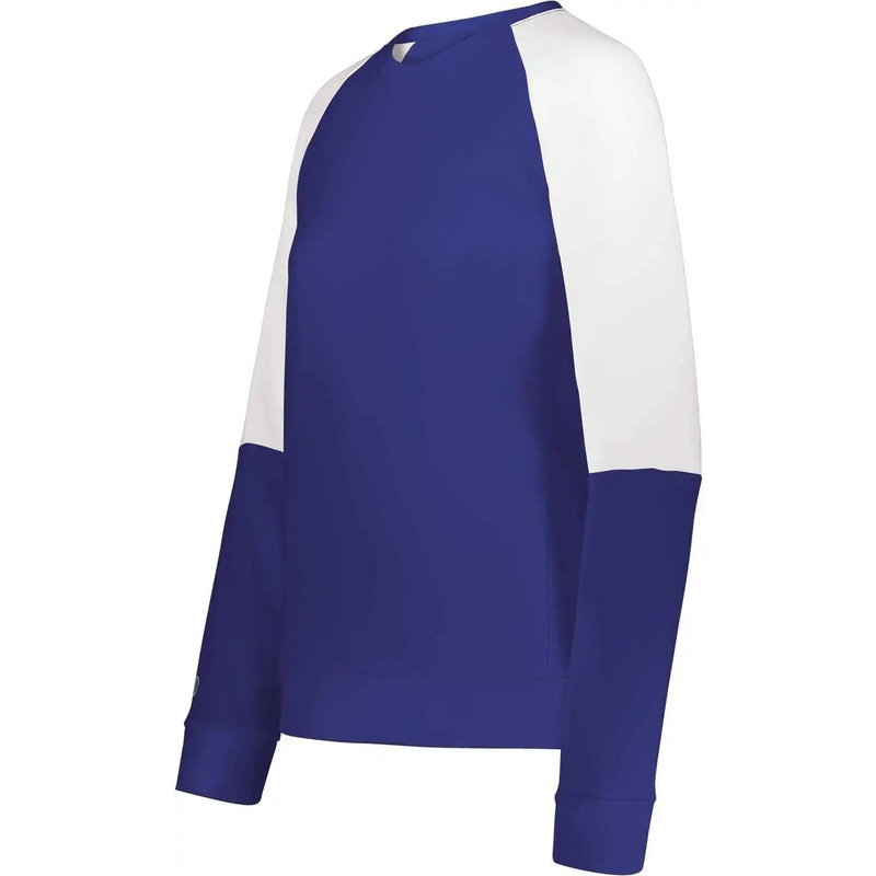 Holloway 223725 Ladies Momentum Team Fleece Crew – Purple White