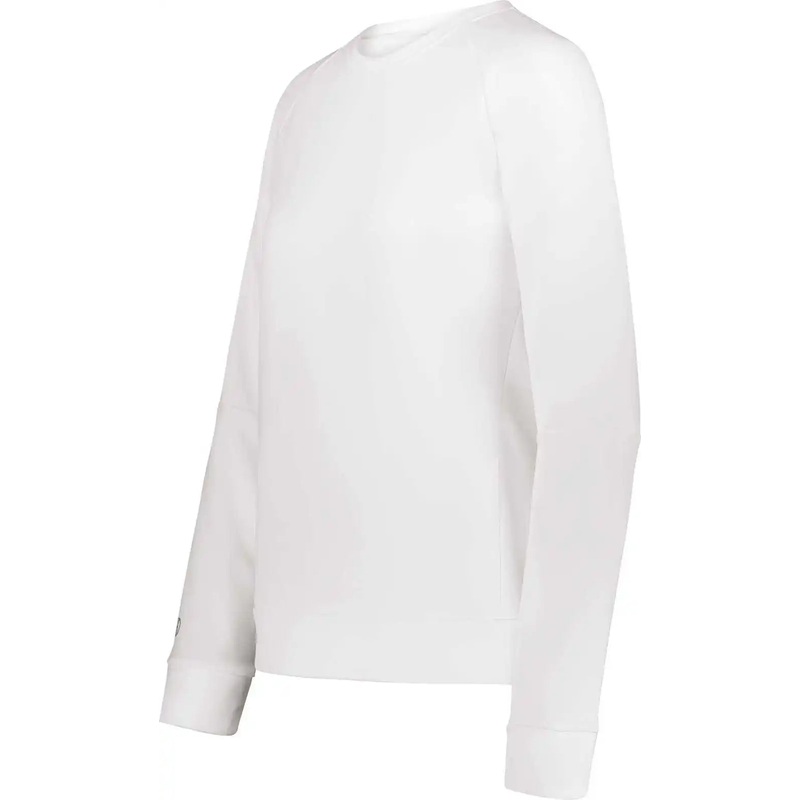 Holloway 223725 Ladies Momentum Team Fleece Crew – White