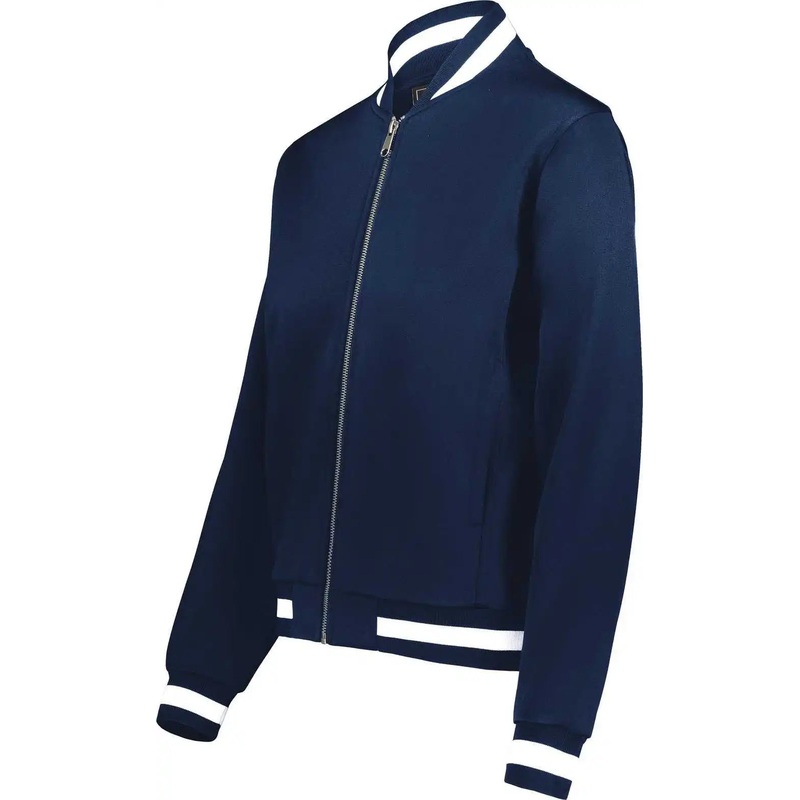 Holloway 223747 Ladies V Street Full Zip Jacket – Navy White