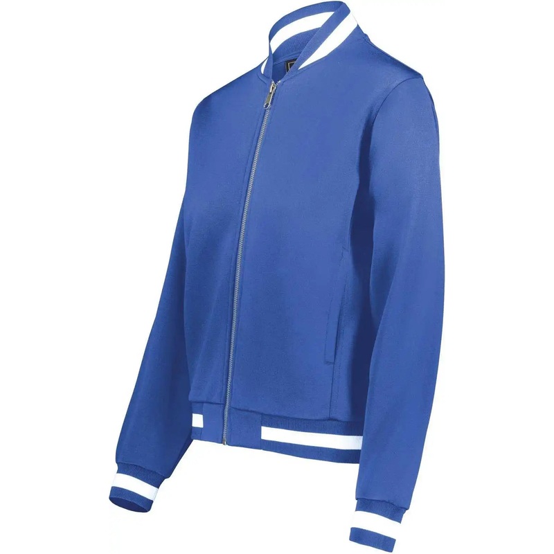 Holloway 223747 Ladies V Street Full Zip Jacket – Royal White