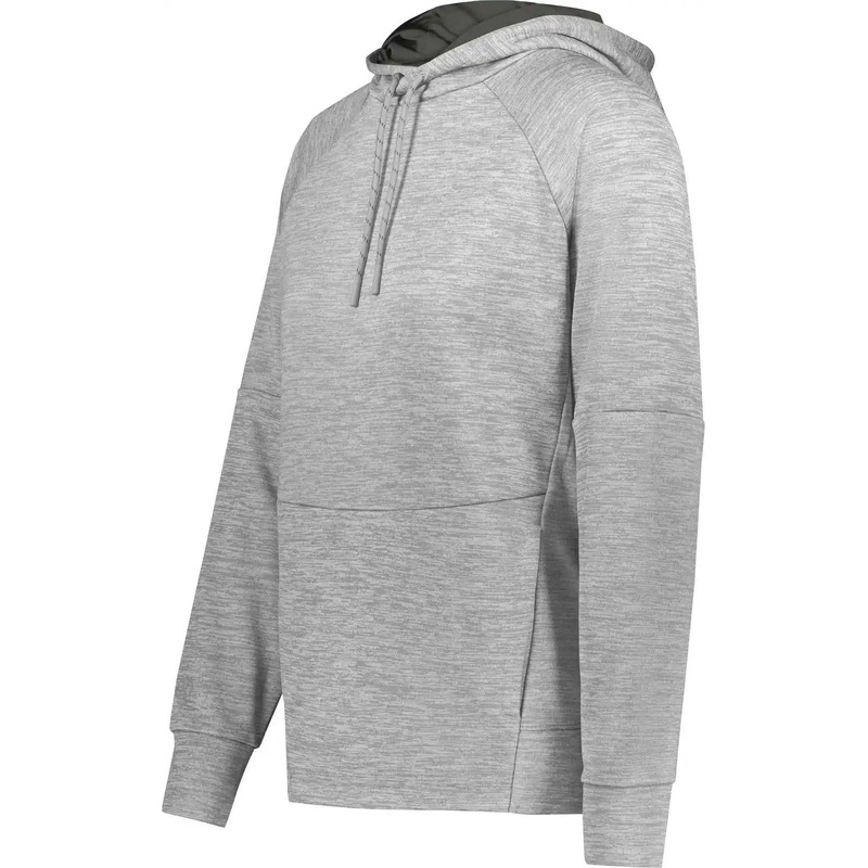 Holloway 223780 Ladies All Pro Performance Fleece Hoodie – Athletic Grey Heather Iron