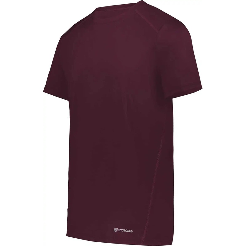 Holloway 222236 Youth Coolcore Essential Tee – Maroon