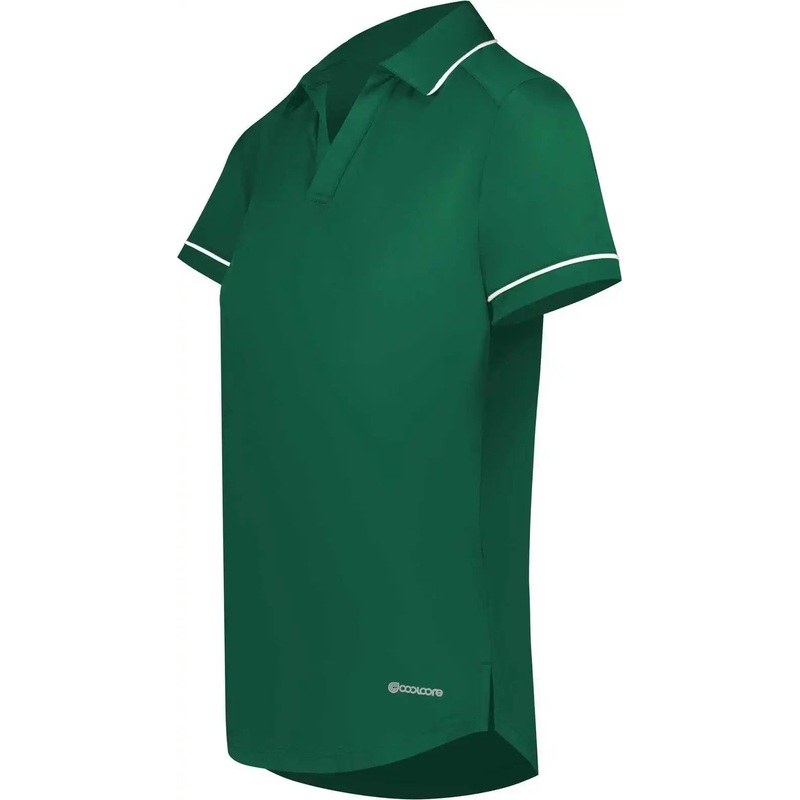Holloway 222701 Ladies Coolcore Performance Polo – Dark Green White
