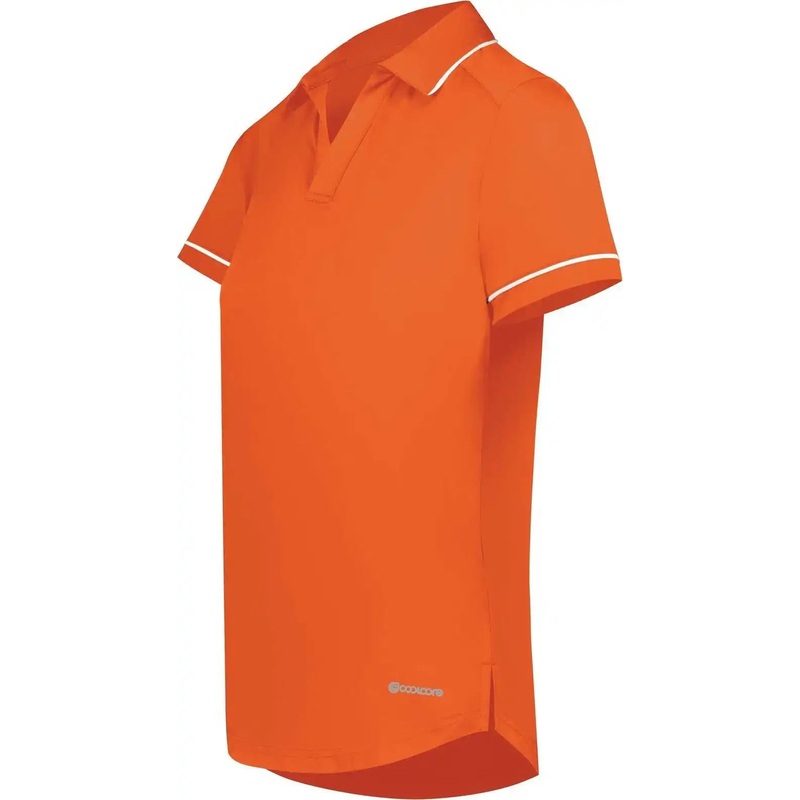 Holloway 222701 Ladies Coolcore Performance Polo – Orange White