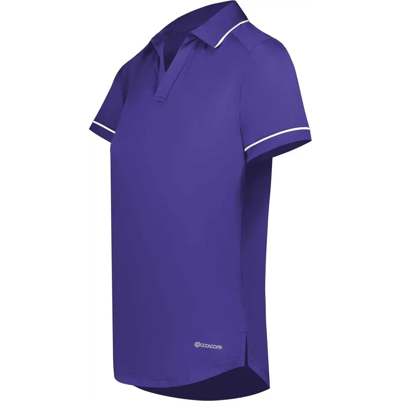 Holloway 222701 Ladies Coolcore Performance Polo – Purple White