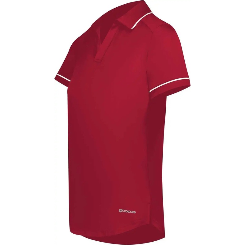 Holloway 222701 Ladies Coolcore Performance Polo – Scarlet White