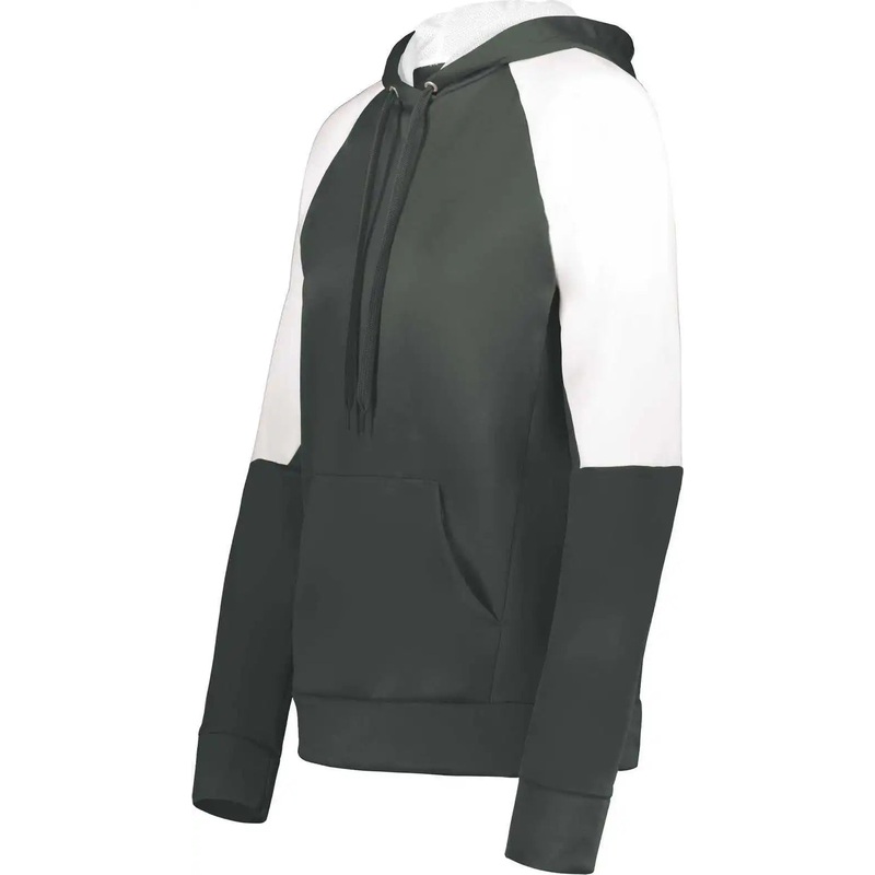 Holloway 222740 Ladies Momentum Team Fleece Hoodie – Iron White