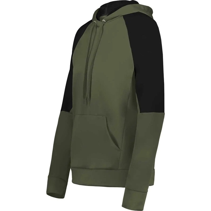 Holloway 222740 Ladies Momentum Team Fleece Hoodie – Olive Black