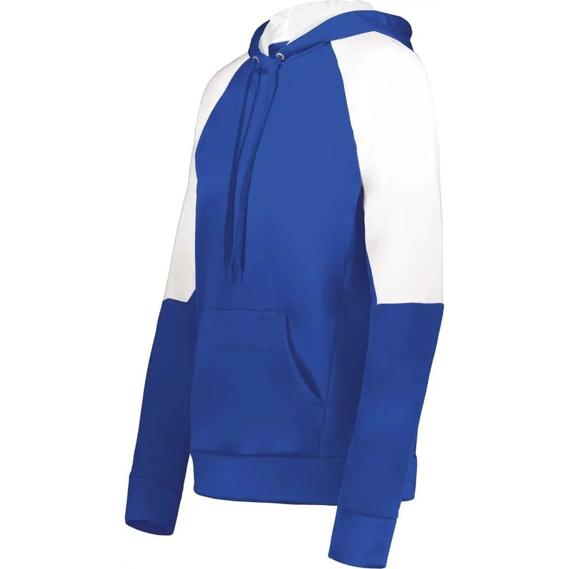Holloway 222740 Ladies Momentum Team Fleece Hoodie – Royal White