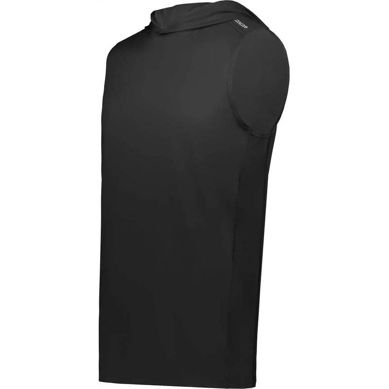 Holloway 222590 Coolcore Sleeveless Hoodie – Black