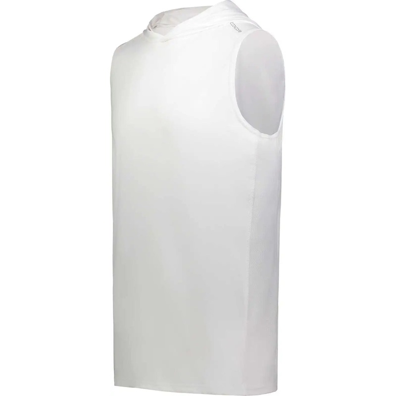 Holloway 222590 Coolcore Sleeveless Hoodie – White