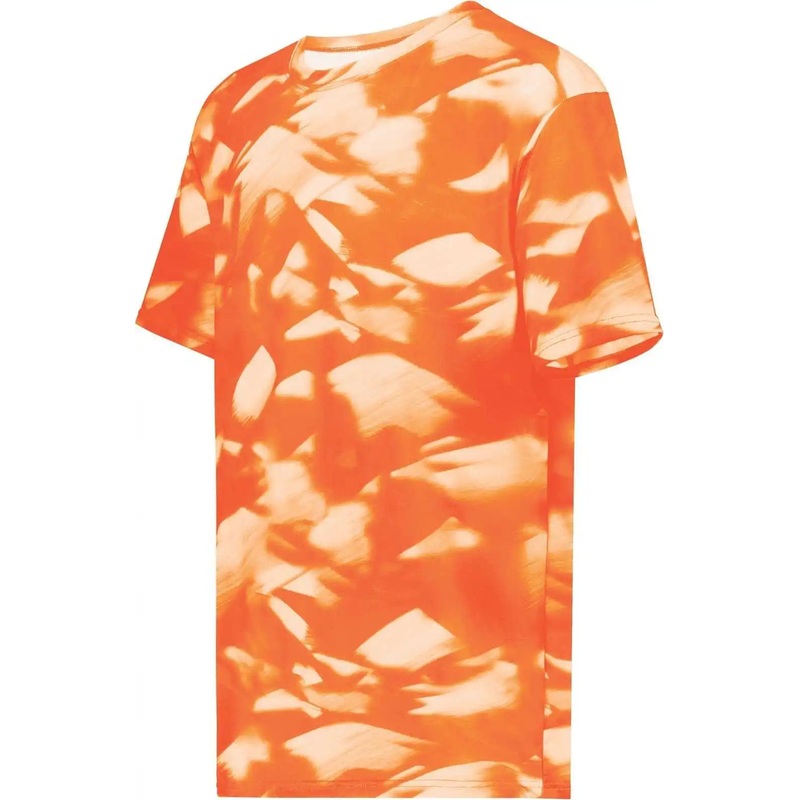 Holloway 222596 Stock Cotton Touch Poly Tee – Orange Glacier Print