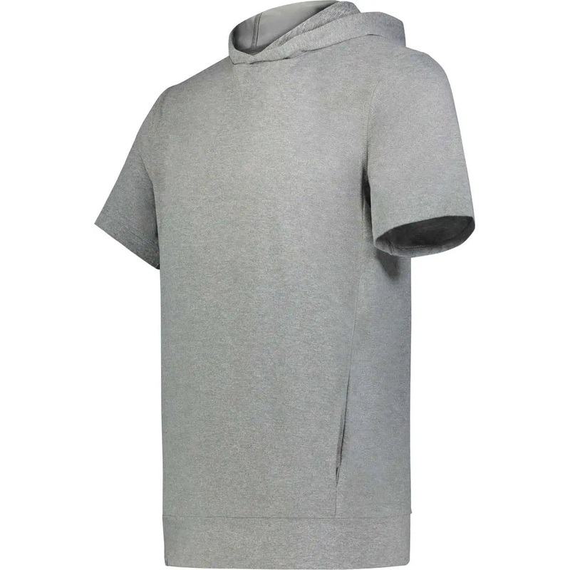 Holloway 222605 Youth Ventura Soft Knit Short Sleeve Hoodie – Grey Heather