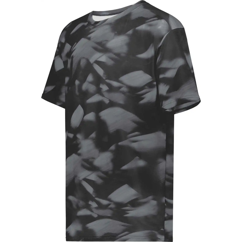Holloway 222696 Youth Stock Cotton Touch Poly Tee – Glacier Black