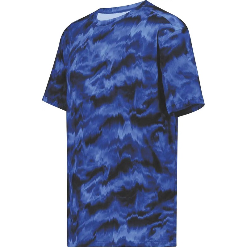 Holloway 222696 Youth Stock Cotton Touch Poly Tee – Shockwave Navy