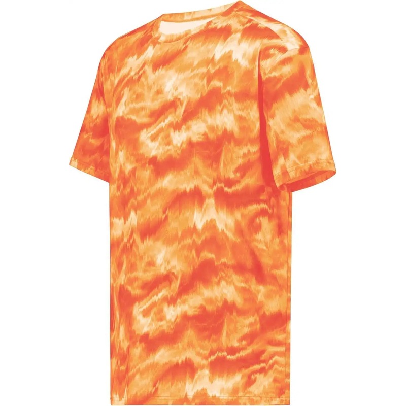 Holloway 222696 Youth Stock Cotton Touch Poly Tee – Shockwave Orange