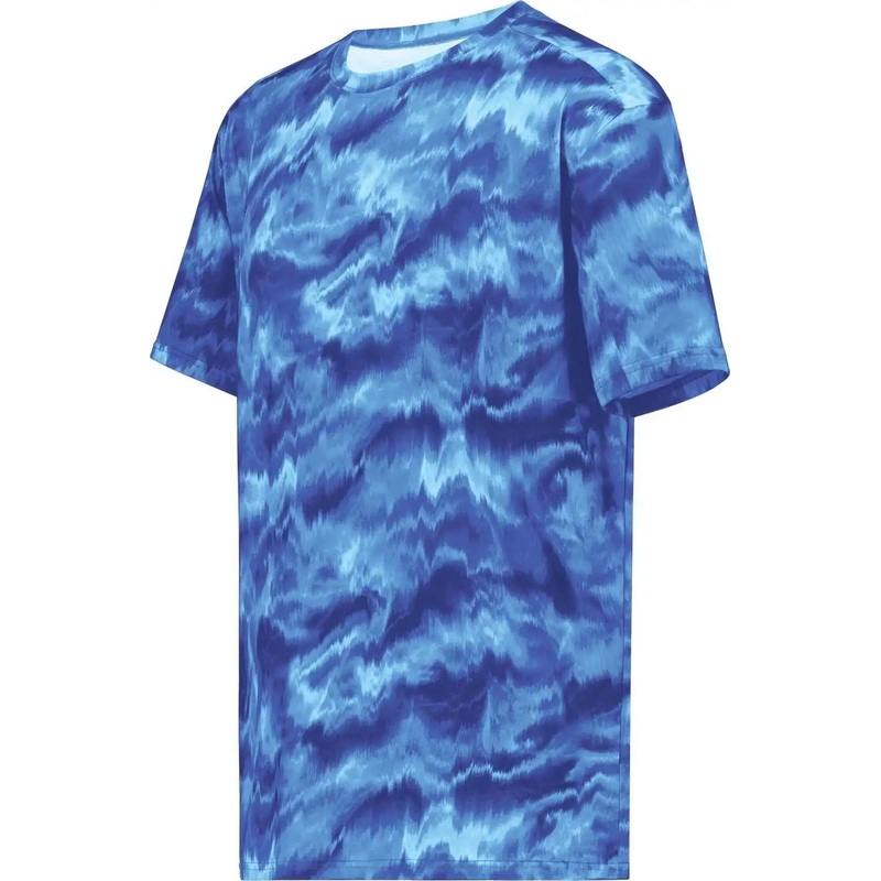 Holloway 222696 Youth Stock Cotton Touch Poly Tee – Shockwave Royal