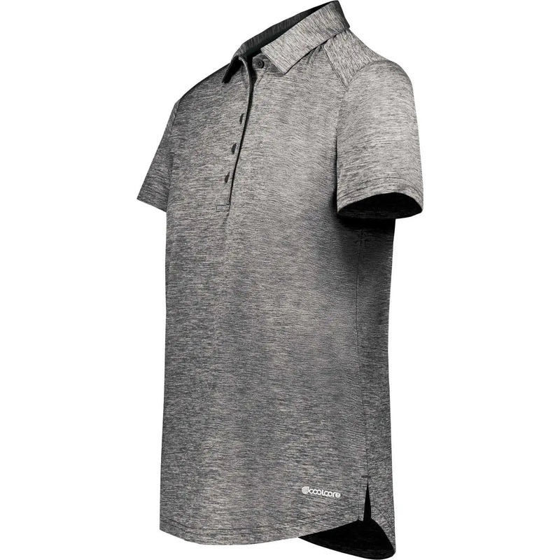 Holloway 222772 Ladies Electrify Coolcore Polo – Black Heather