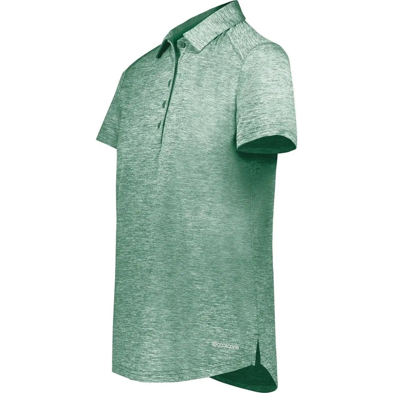 Holloway 222772 Ladies Electrify Coolcore Polo – Dark Green Heather