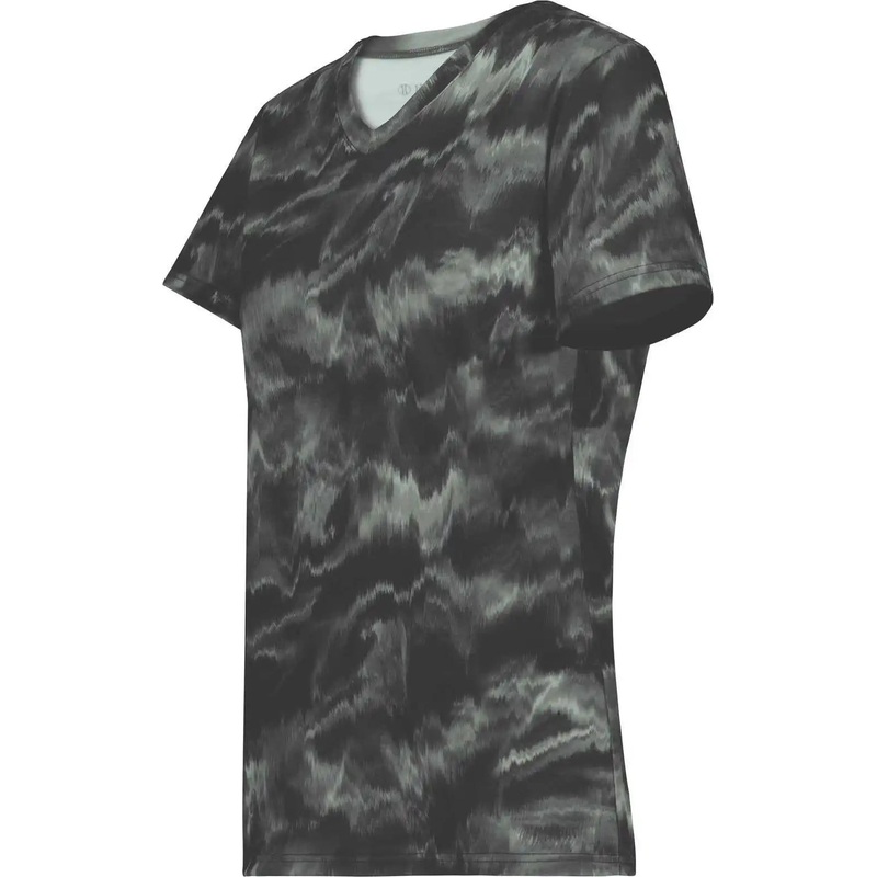 Holloway 222796 Ladies Stock Cotton Touch Poly Tee – Shockwave Graphite