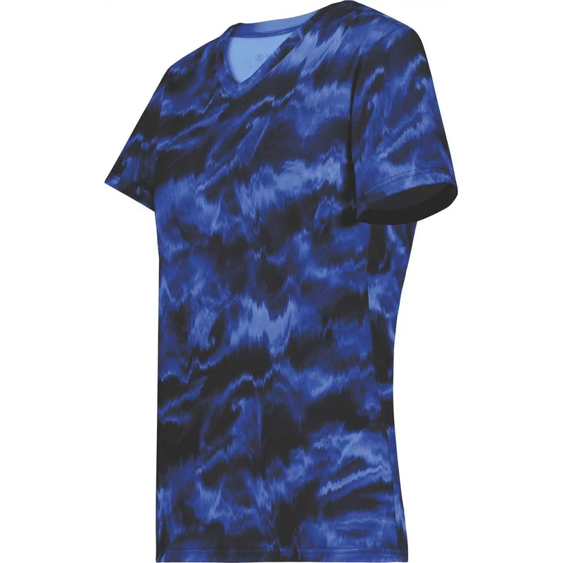 Holloway 222796 Ladies Stock Cotton Touch Poly Tee – Shockwave Navy