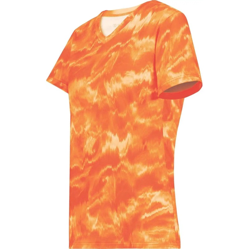 Holloway 222796 Ladies Stock Cotton Touch Poly Tee – Shockwave Orange