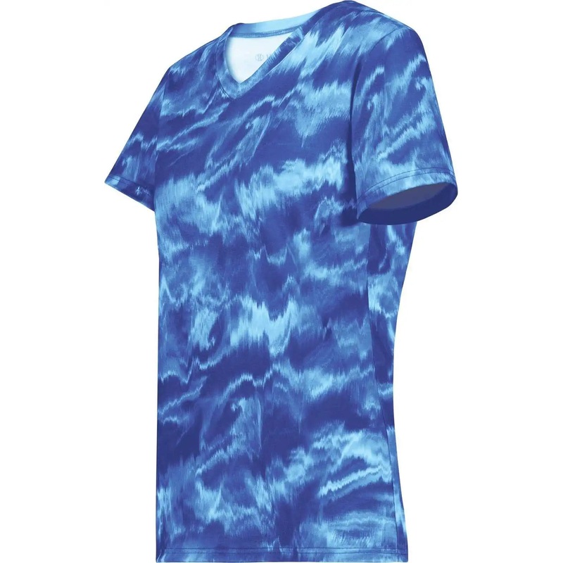 Holloway 222796 Ladies Stock Cotton Touch Poly Tee – Shockwave Royal