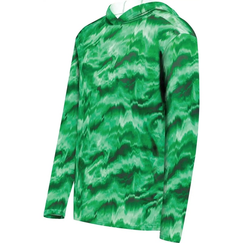 Holloway 223505 Stock Cotton Touch Poly Hoodie – Kelly Shockwave Print