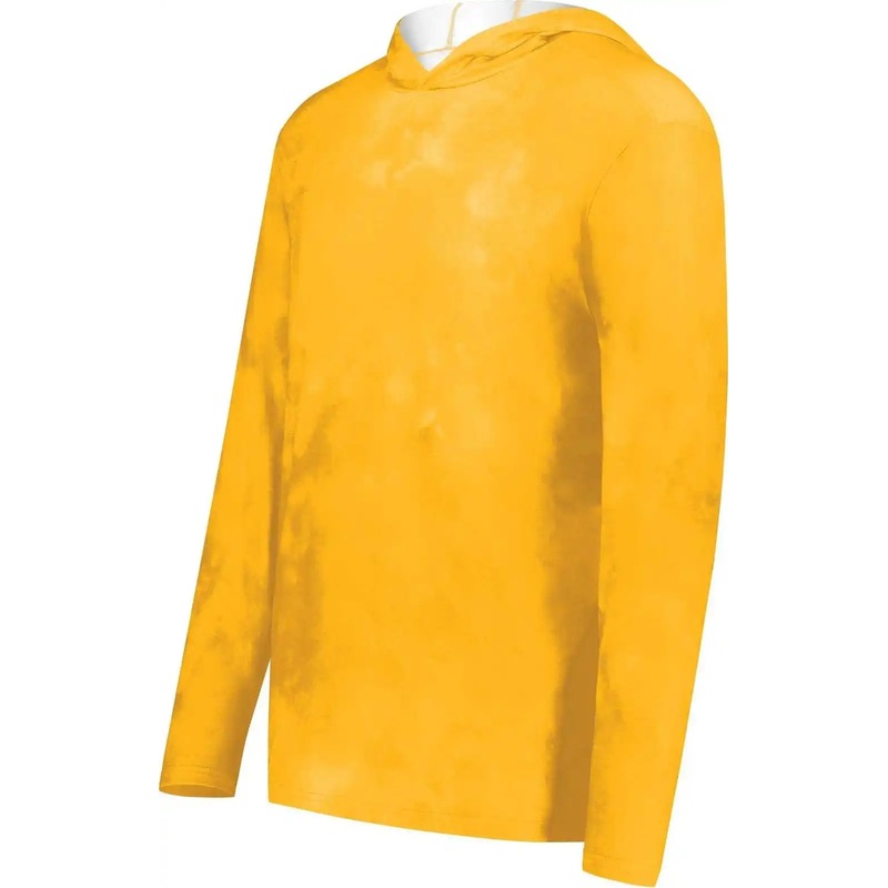 Holloway 223605 Youth Stock Cotton Touch Poly Hoodie – Gold Cloud Print