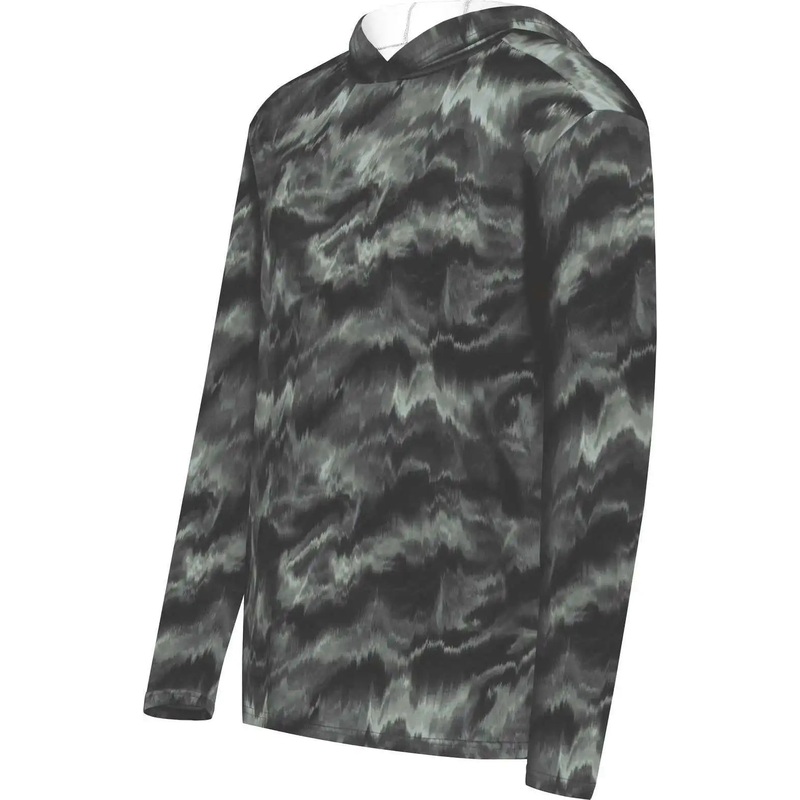 Holloway 223605 Youth Stock Cotton Touch Poly Hoodie – Shockwave Graphite